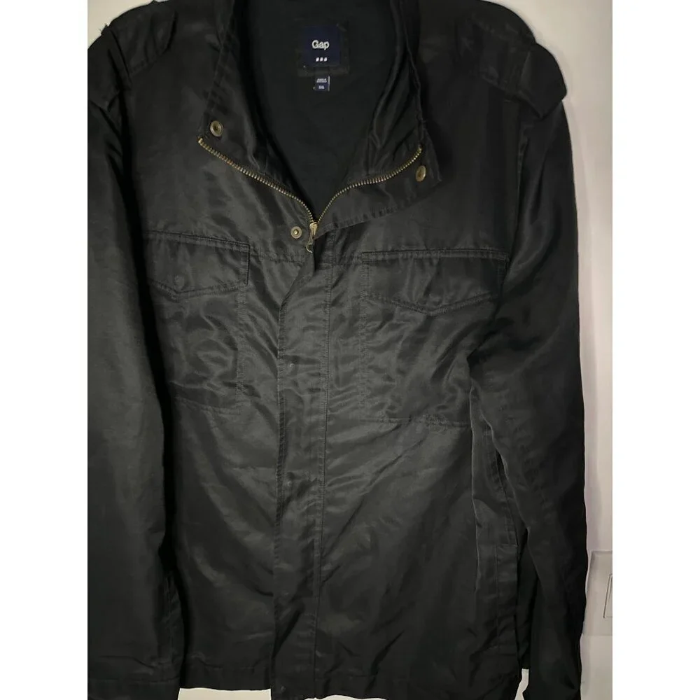 VTG GAP Men’s XXL Black Lightweight Utility Jacket Camping Outdoor fall y2k
